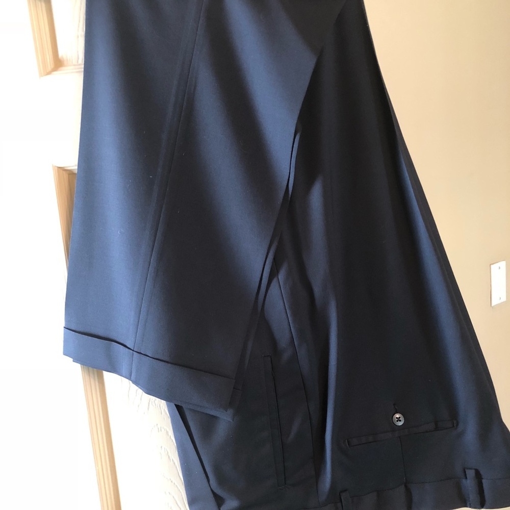 Men’s Bernini super 110s wool pants zignone 36